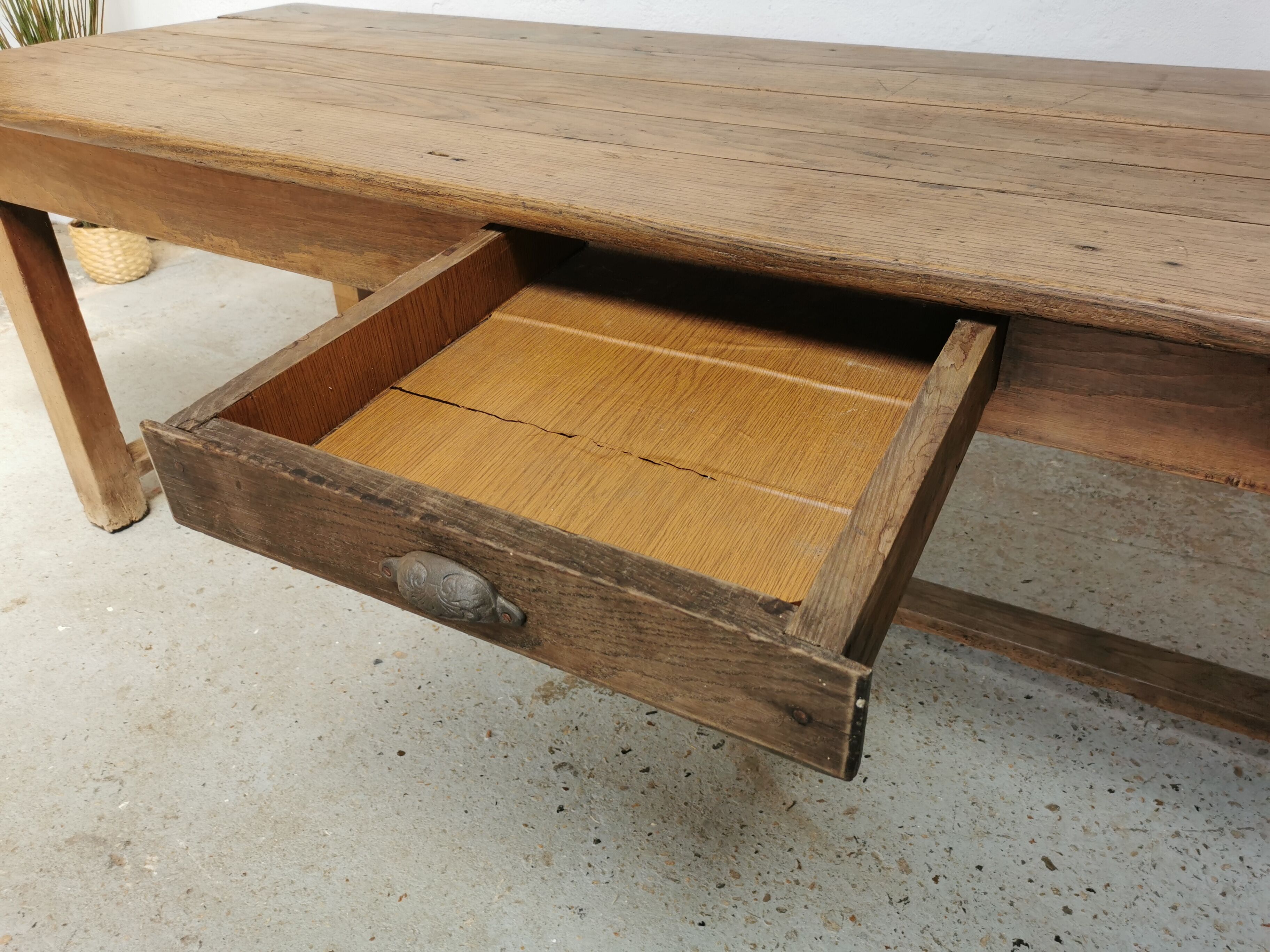 Table de ferme en chêne 260cm