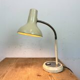Beige industrial gooseneck table lamp, 1960s