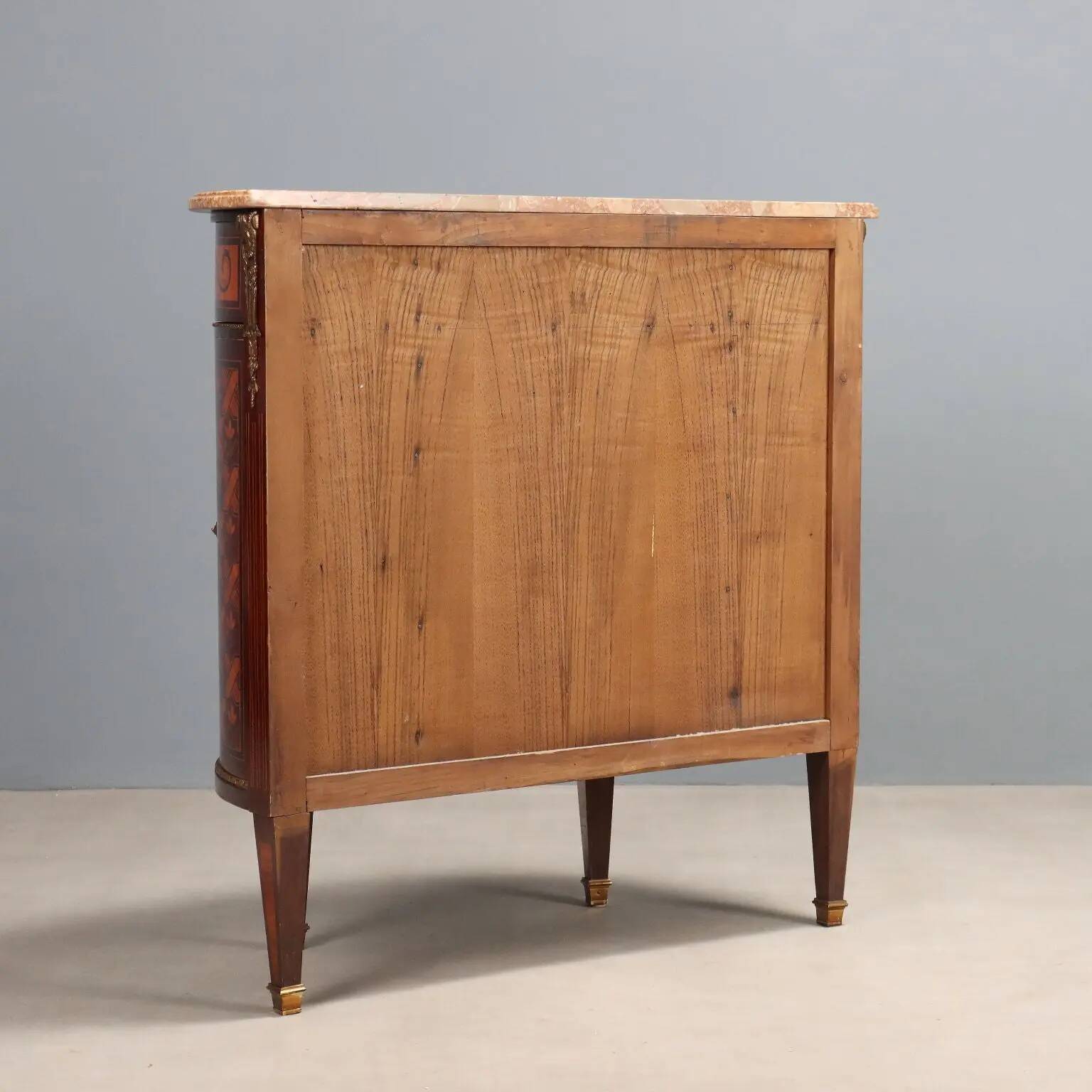 Buffet demi-lune ancien de style néoclassique XXe siècle