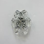 Mid-century crystal sconce by Kinkeldey, Germany, 1970s