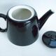 Vintage black ceramic teapot