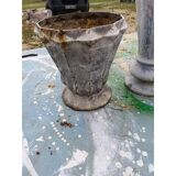 Set of 6 cast iron vases from 1900 from Charleville-Mézières