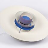 Rare indigo PH 5 pendant lamp by Poul Henningsen, Louis Poulsen, 1958