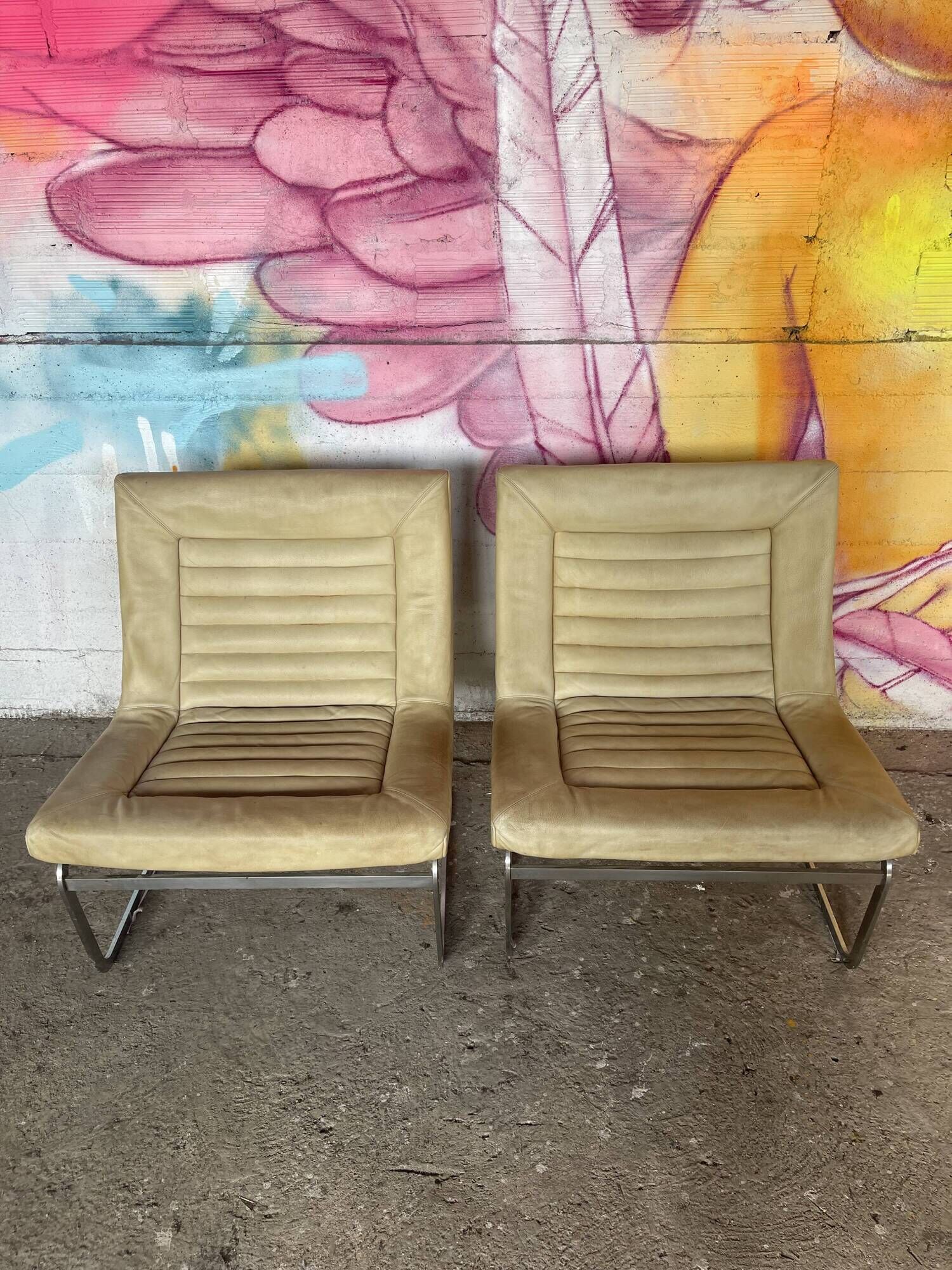 Rare pair of prototype armchairs by Erik Jorgensen.