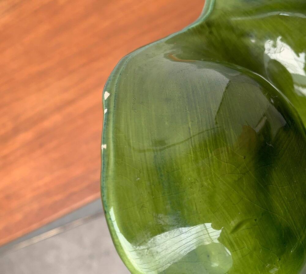 Vintage Italian lobster-shaped pottery sculpture.