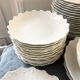 Prestigious 62-piece dinnerware set in vintage 70's Limoges white porcelain by Raynaud