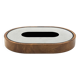 Mid-century olive wood ashtray, Italy ca. 1970