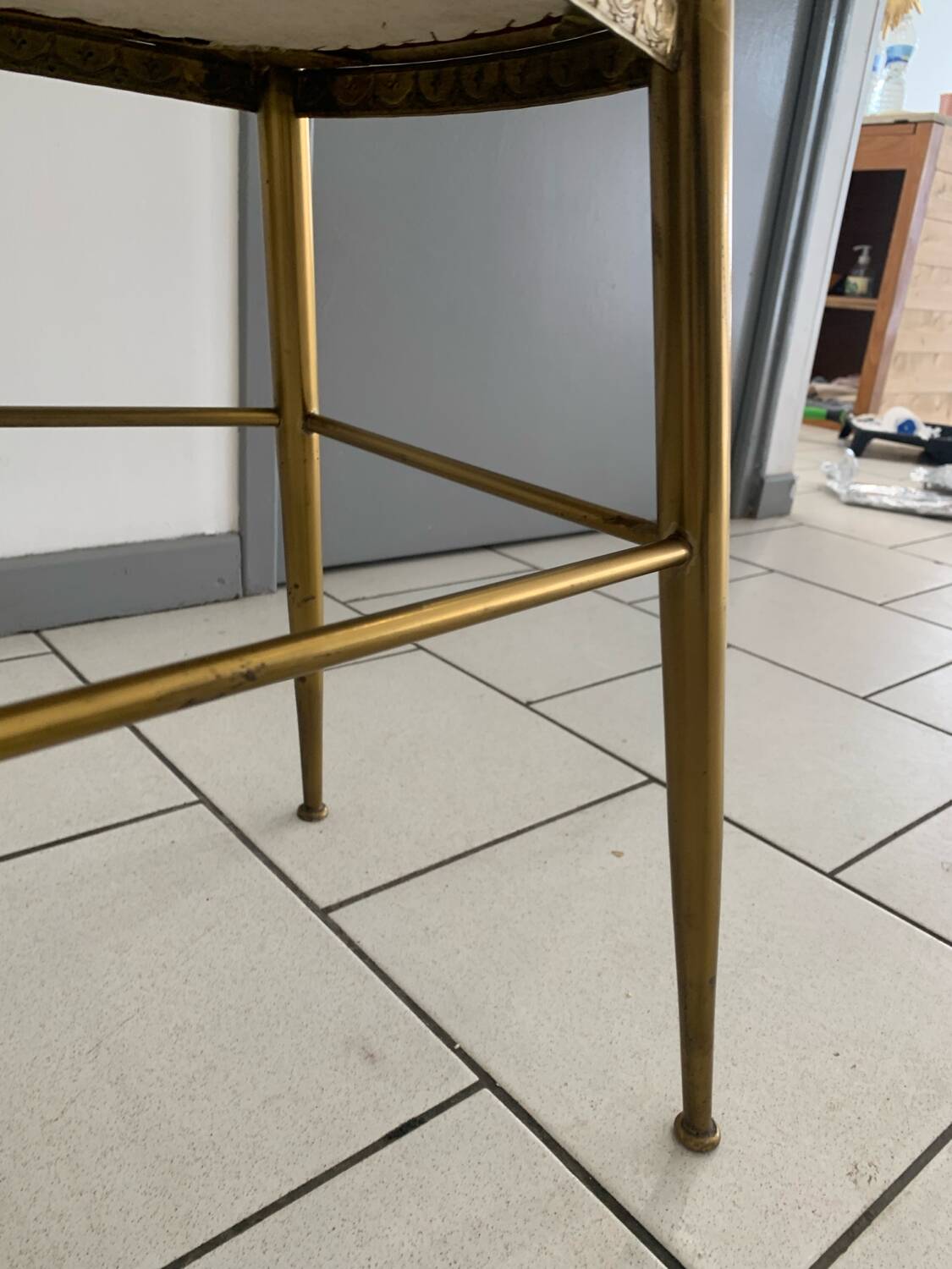 Vintage Chiavari Velvet Chair Circa 1960 Italy