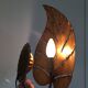 Leaf wall lamp in gold metal 1970
