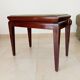 Tabouret de piano vintage en acajou massif années 60
