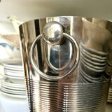 Silver metal champagne bucket