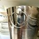 Silver metal champagne bucket