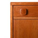 Vintage Scandinavian teak sideboard with black legs, 1950s/60s.