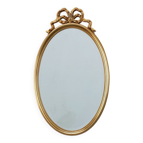 Miroir de style Louis XVI du 20e siècle en bois doré, France