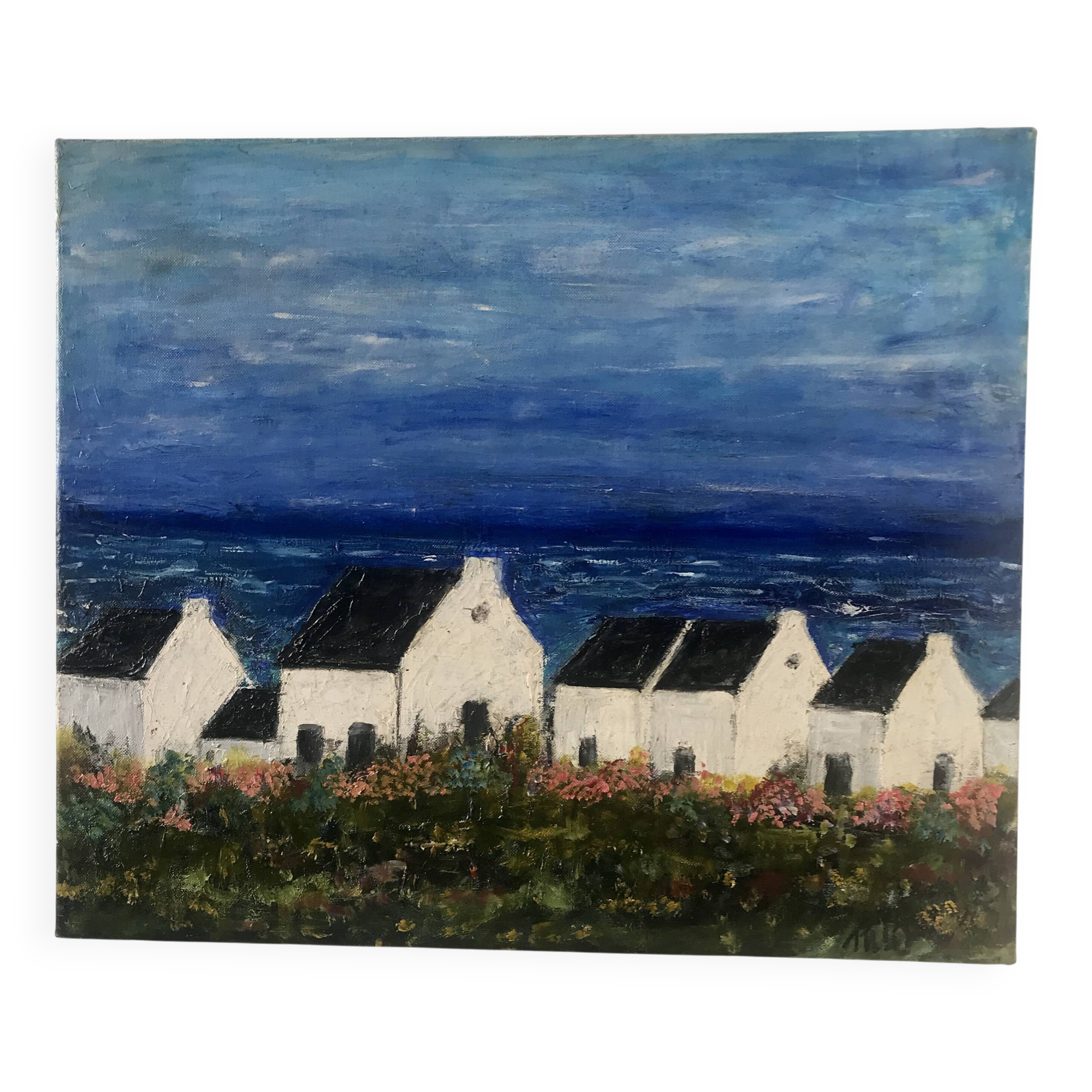 Oil on canvas Breton landscape