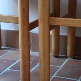 4 vintage straw chairs
