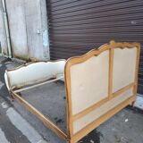 Louis XV style upholstered bed