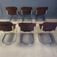 Vintage dining chairs by Cidue, set of 6, 1970s.