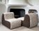 Pair of reupholstered vintage armchairs