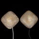 Pair of blown glass wall lamps, 1960/70
