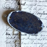 "water closets" bulging enamel plate. old door plate. around 1910/1920