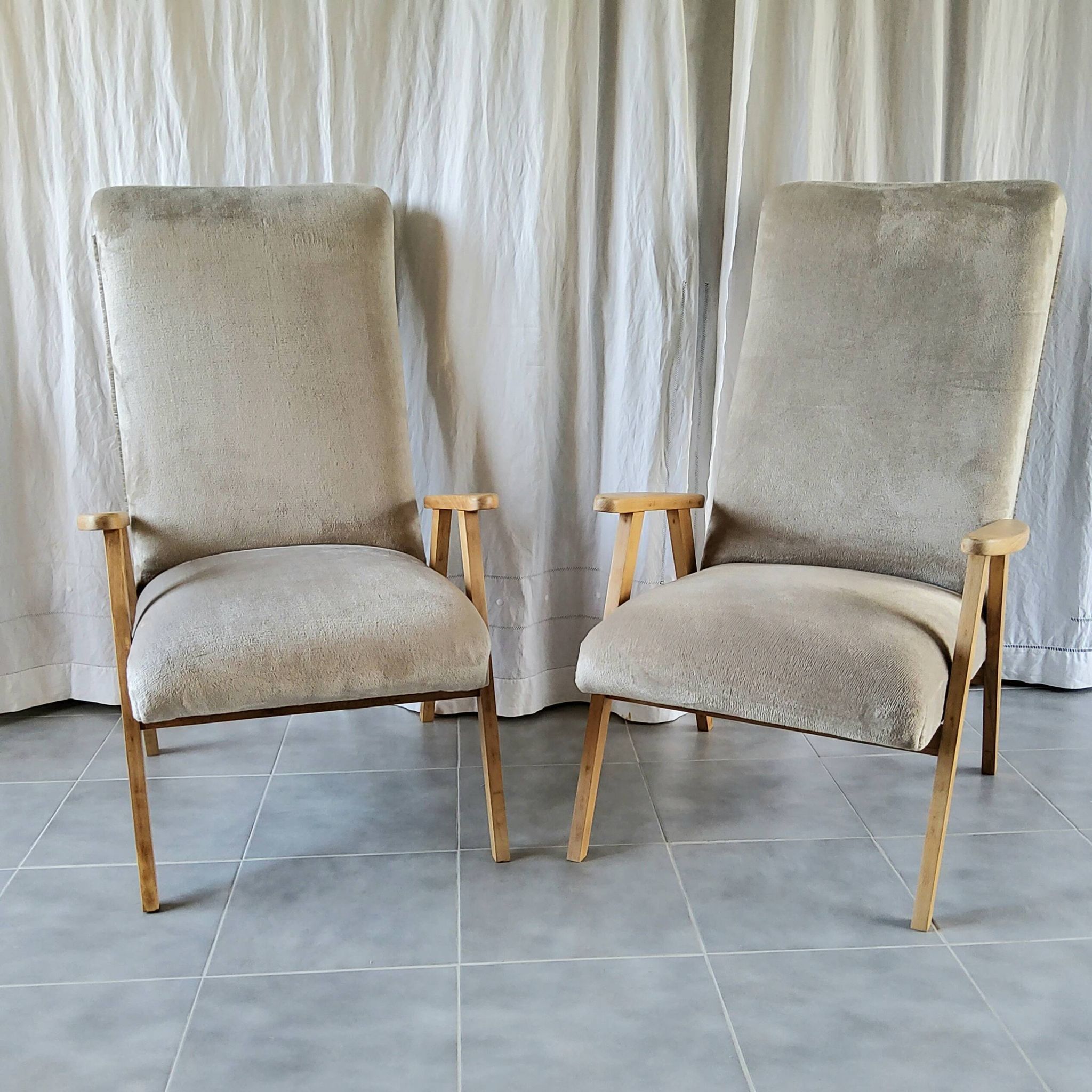 Pair of Scandinavian armchairs