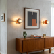 Pair of vintage 70s eyeball wall lights.