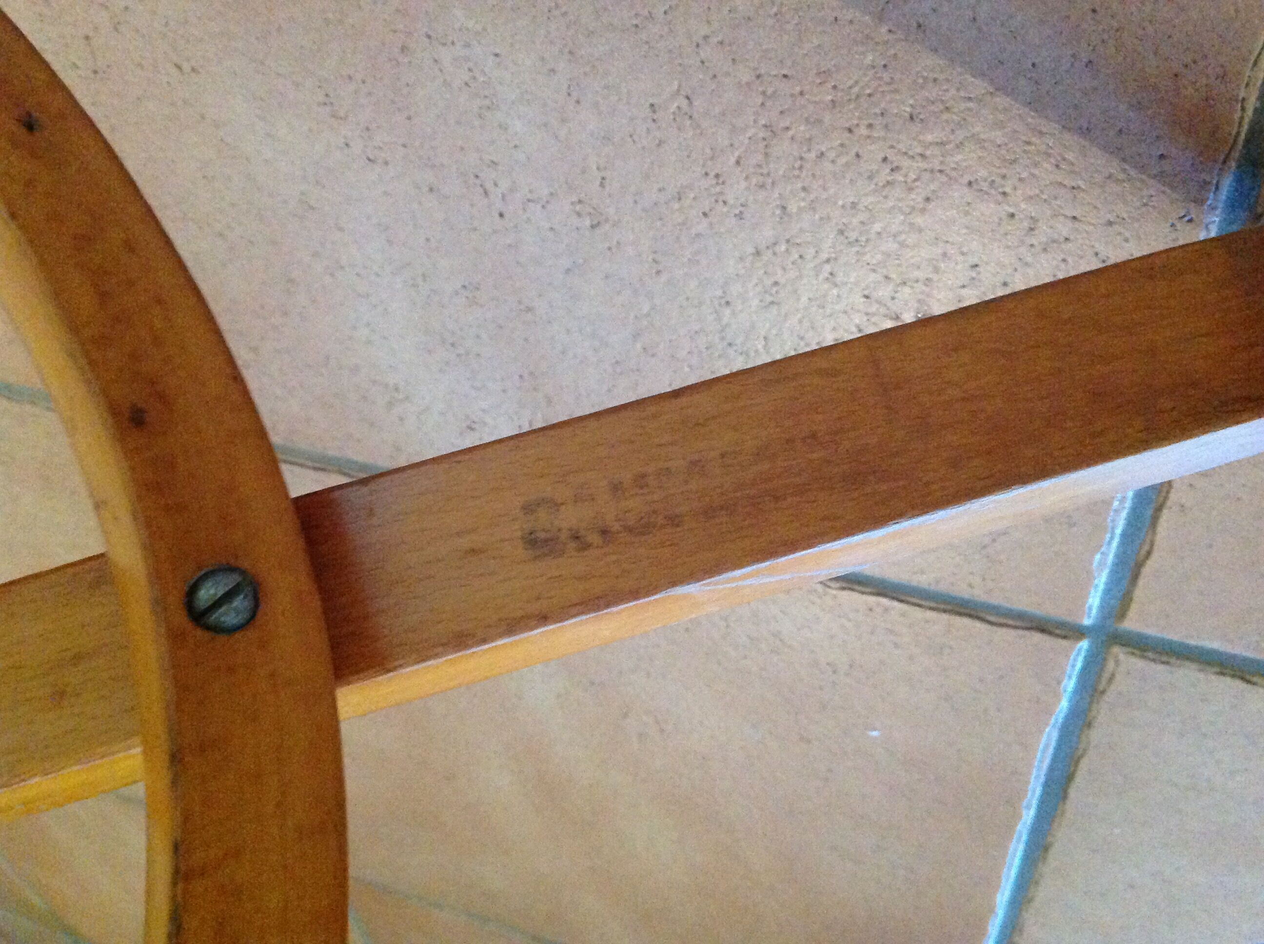 Coat rack with six heads in curved wood Baumann / vintage 50s-60s
