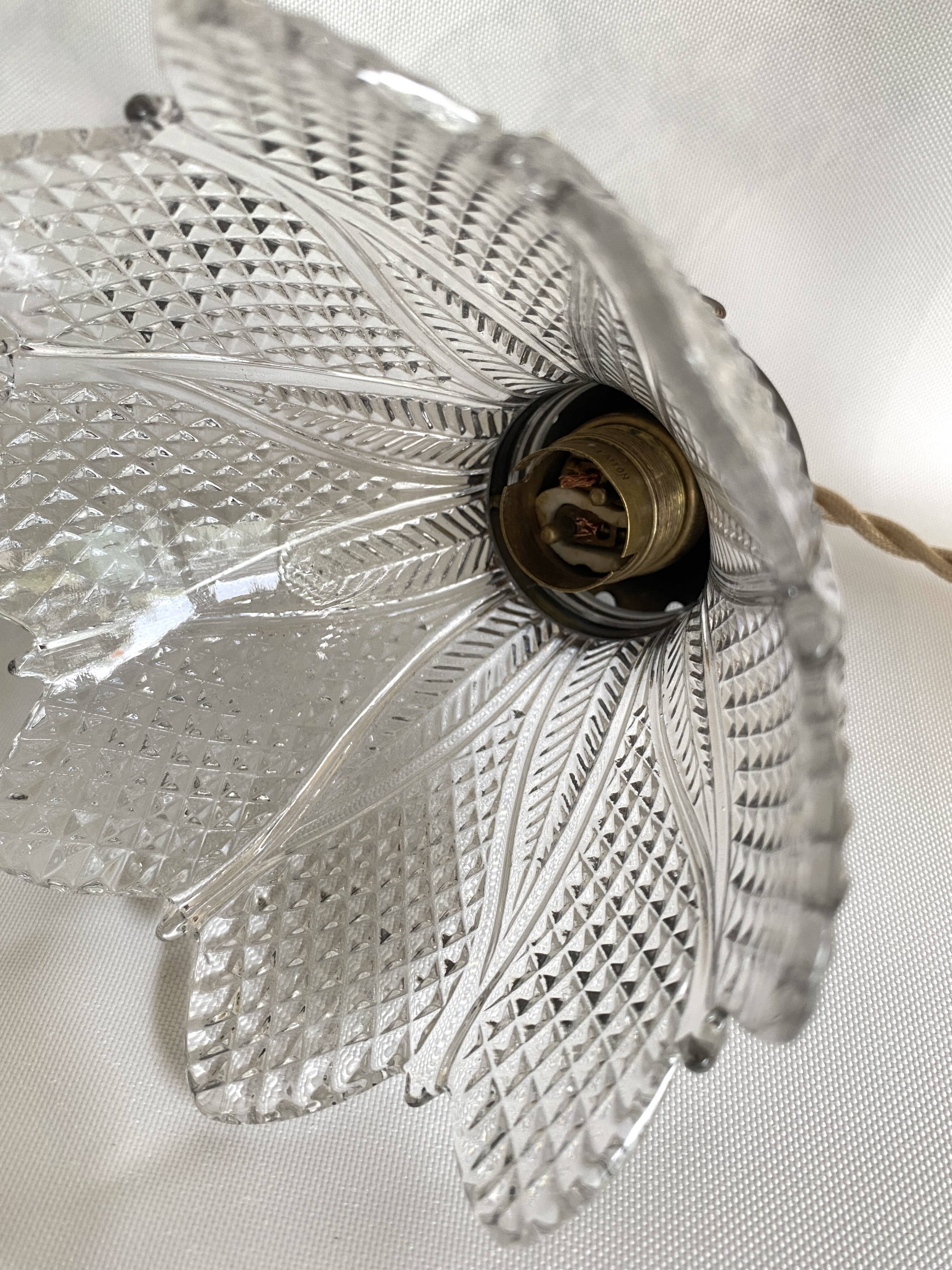 Hanging lamp, 2 m fabric cable, porcelain ceiling rose
