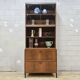 Vintage 60s teak bookcase drinks cabinet (display cabinet) 3 parts