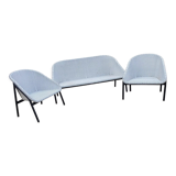 Black and white garden lounge