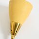 Mid Century unused brass wall lamp with double shade by Cosack Leuchten