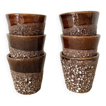 Tasses à café expresso en céramique années 70