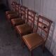 Série de 5 chaises à galette
