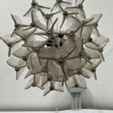 Pair of Murano glass chandeliers by Toni Zuccheri for Venini