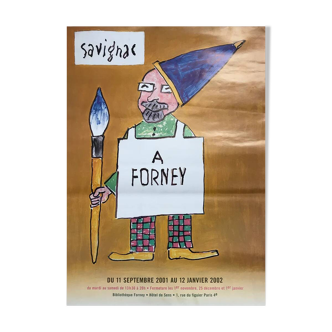 Original poster Raymond Savignac in Forney 2002 - Small Format - On linen