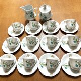 Service à café/thé 26 pièces en porcelaine de Sologne