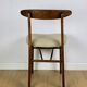 Chaises vintage Hałas beige bouclé - lot de 3