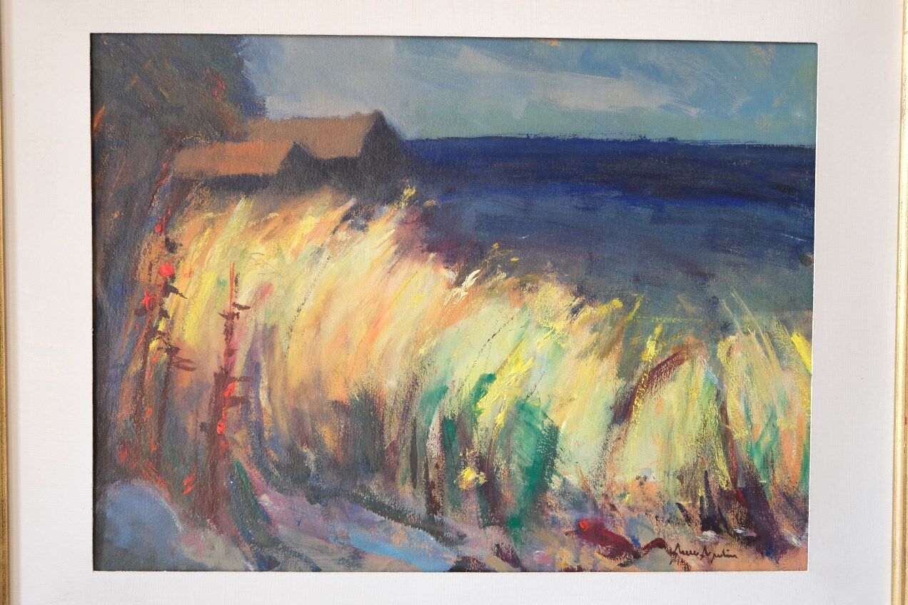 Arne Aspelin, Swedish Modern Painting, 1960s, Oil on Board.