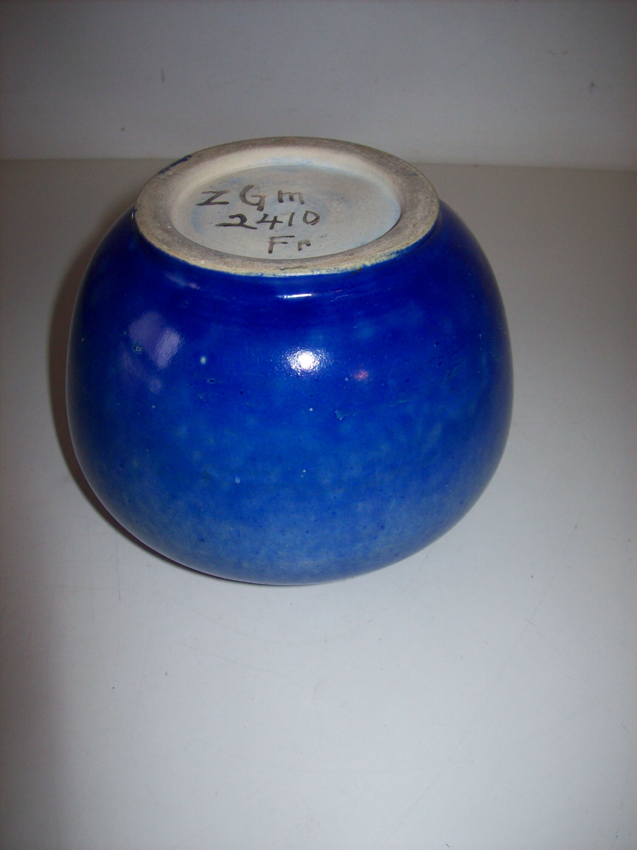 Art deco ceramic ball vase