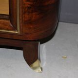 Art Deco period silverware in walnut