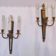 Pair of Maison Bagués style  Torch Sconces