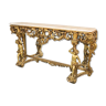 Console in marble gold leaf 50s vintage modern