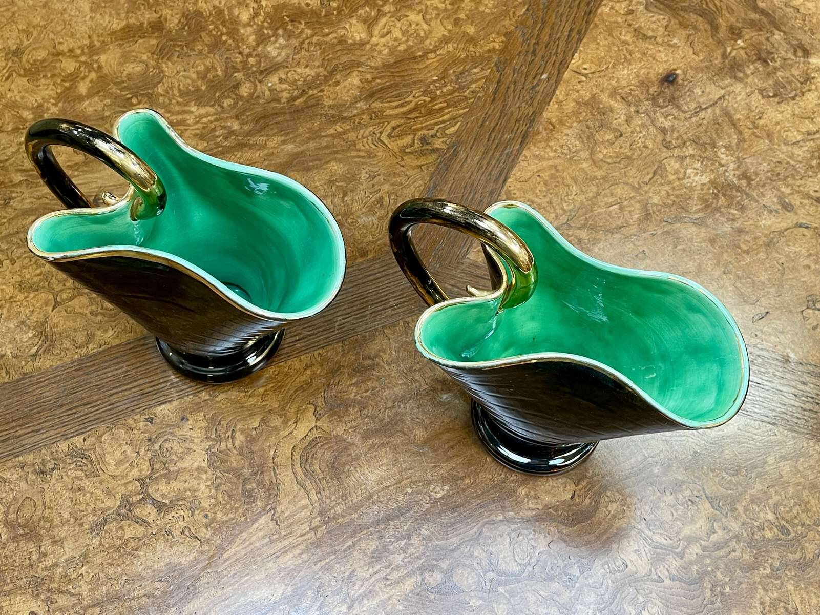 Pair of ceramic vases from Vallauris - 1970s
