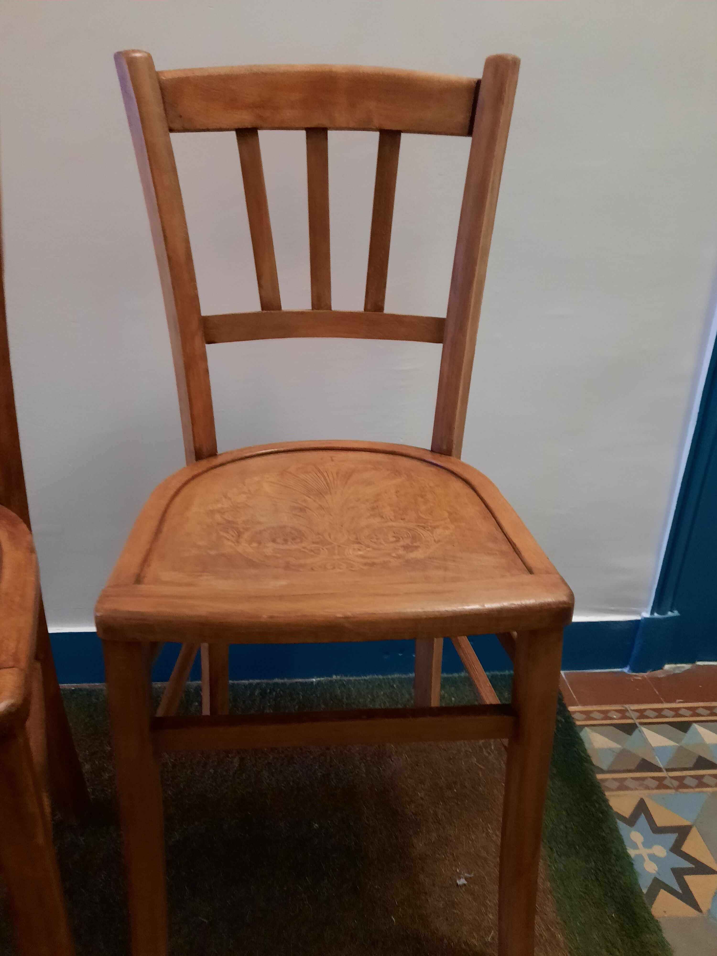 Pair of bistro chairs