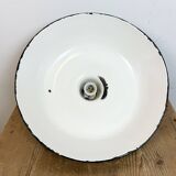 Industrial Green Enamel Factory Pendant Lamp, 1960s