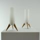 Pair of Raketen table lamps by Luxus, Sweden, 1960s