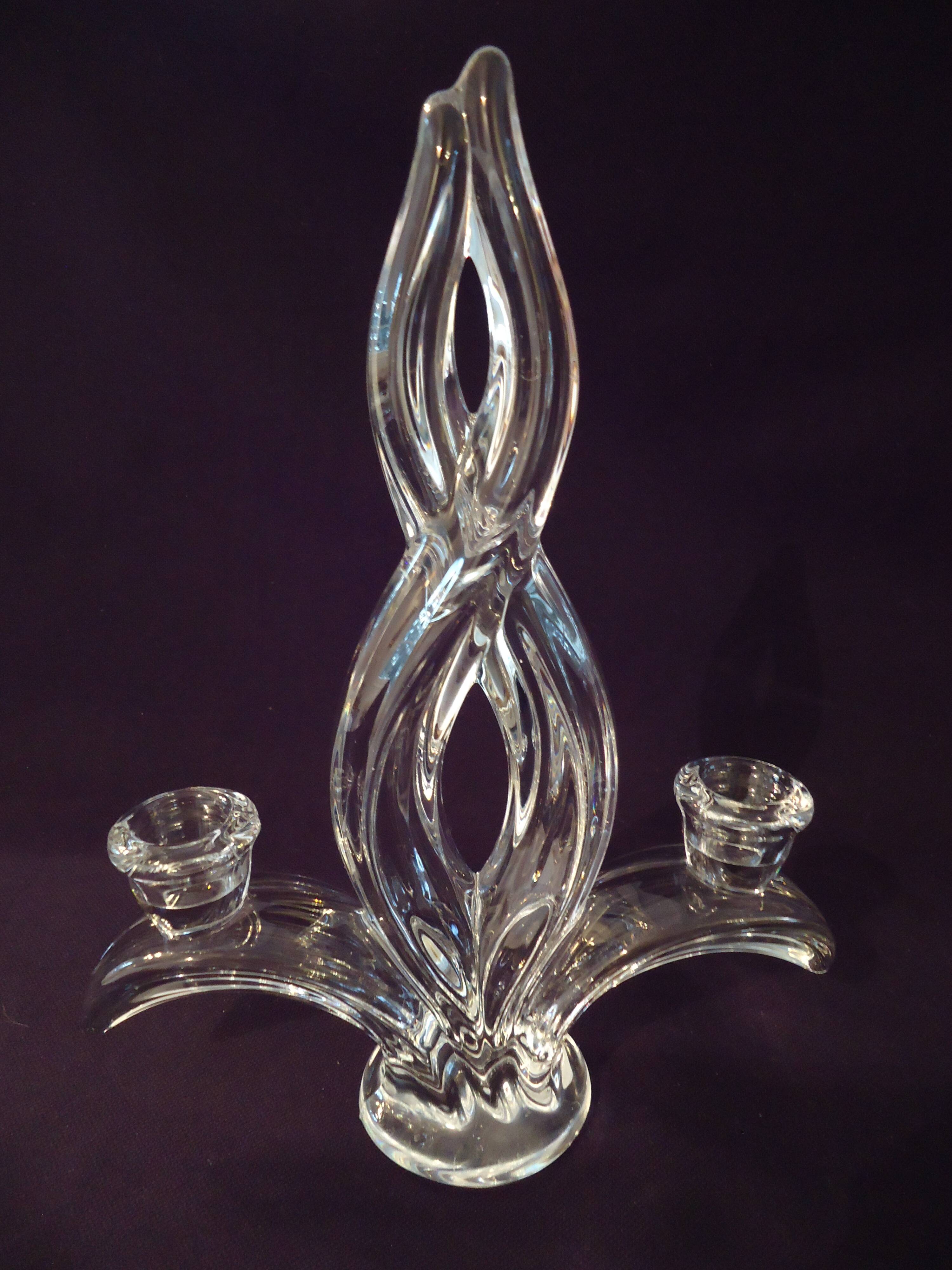 Two-light crystal chandelier Vannes Le Chatel A482