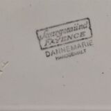 Plat rond et creux faïence Sarreguemines Dannemarie