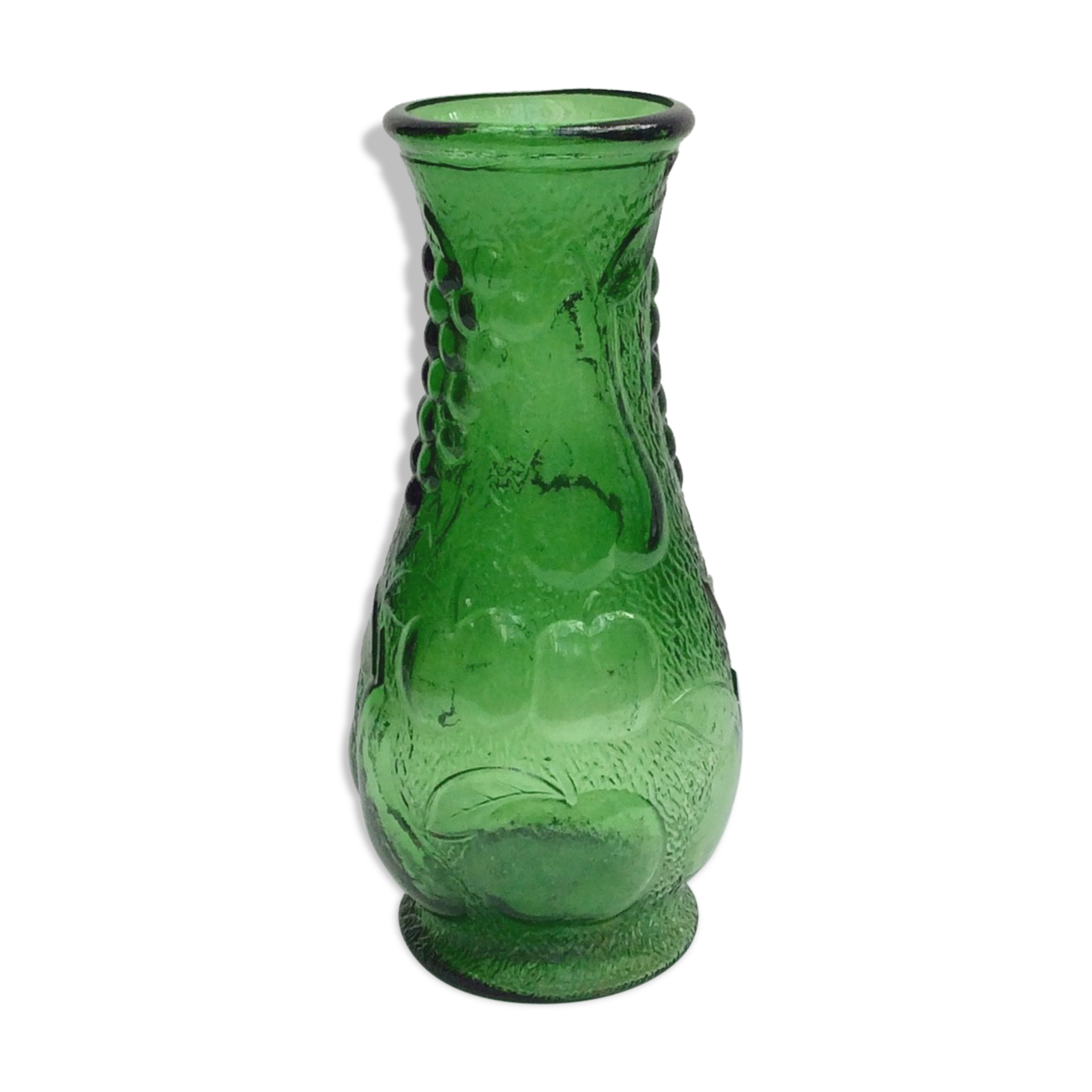 Old glass vase manufactured Italian model Constantin dimension: height -27cm- diameter -14